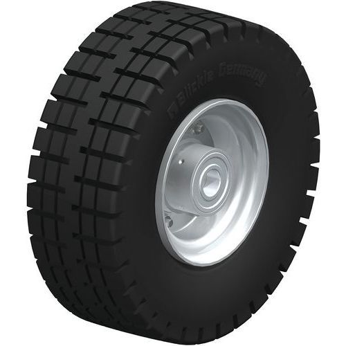 ROUE FORTES CHARGES AVEC BANDAGE CAOUTCHOUC VLE 255_20-75K - BLICKLE