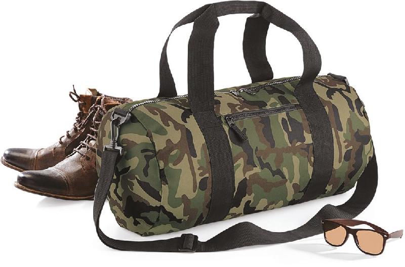 Sac publicitaire baril Camo - Réf: BG173 - Polyester 600D, Bandoulière amovible_0