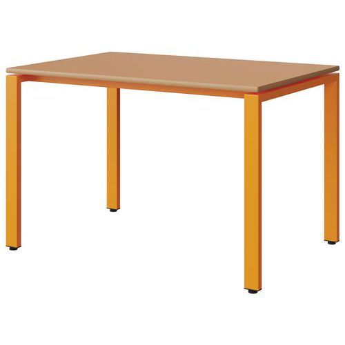 TABLE MALIBU 120X80 T6 SOUDÉ ST ALAISÉ ORAN U340/ORANGE 1028