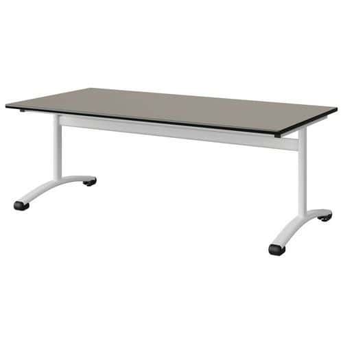 TABLE MALIBU 160X80 T3 DL STRA GRIS U727/NOIR BLC 9016