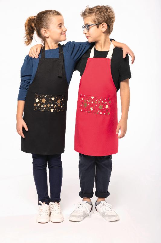 Tablier de Noël enfant - Origine France Garantie - Réf: K8009 - 100% coton - Lavable à 60°C - Marque Kariban_0