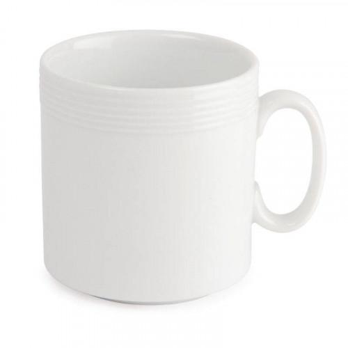 TASSES MUGS EN PORCELAINE BLANCHES LINEAR OLYMPIA 225 ML - LOT DE 12