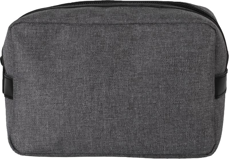 Trousse de toilette en polyester 600D - Finitions contrastées PU - Réf: KI0725 - Marque Kimood_0