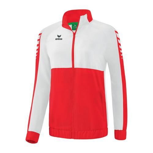 VESTE DE SURVÊTEMENT FEMME - ERIMA - SIX WINGS ROUGE/BLANC