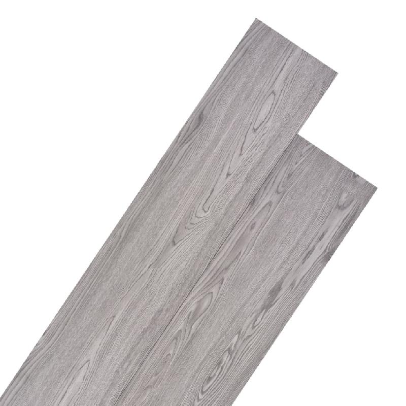 Vidaxl planches de plancher pvc non auto-adhésif 5,26m² 2mm gris foncé 245168_0