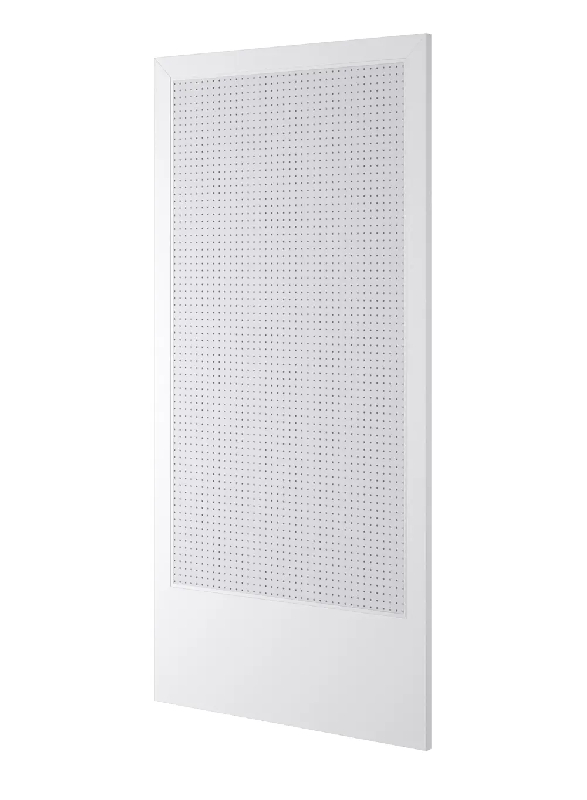 Vitrine 100/PBVA - Présentoir mural en bois robuste, dimensions 104x3x218 cm_0