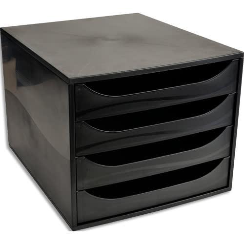 Module de classement Eco Ecoblack - 4 tiroirs - Format A4+ - Dimensions 28,4 x 23,4 x 34,8 cm - Coloris noir_0