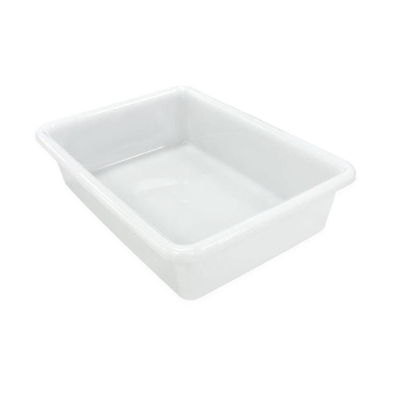ANTIHUMEDADES Bac à pâte de 5,6 L (37 x 27,5 x 7,5 cm) - Polypropylène blanc de qualité alimentaire. Pizzerias, boulangeries,  pâtisseries… San_0