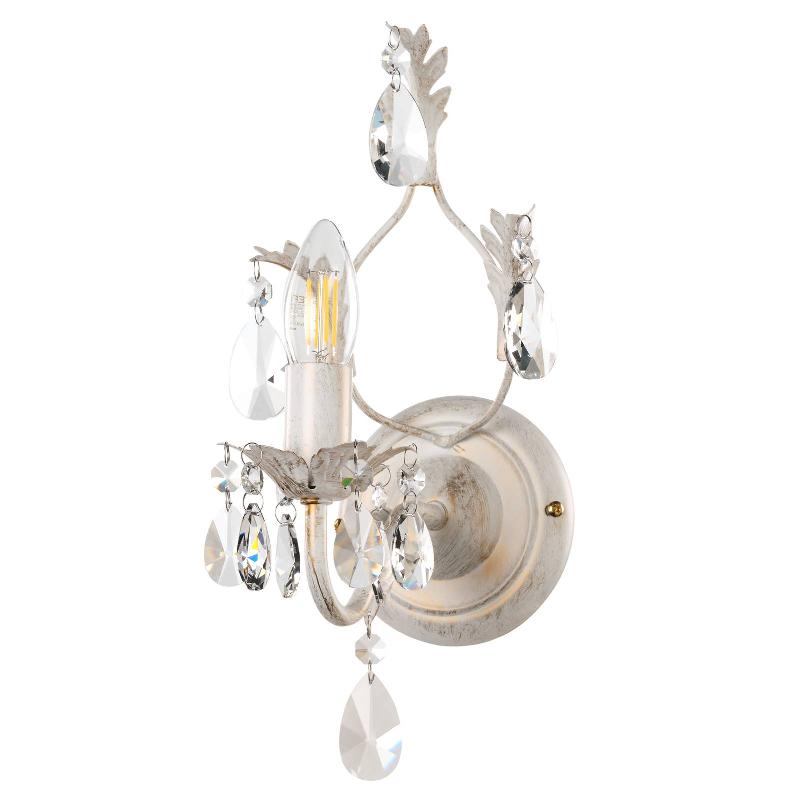ONLI APPLIQUE CRISTAL TERESA, IVOIRE, À UNE LAMPE