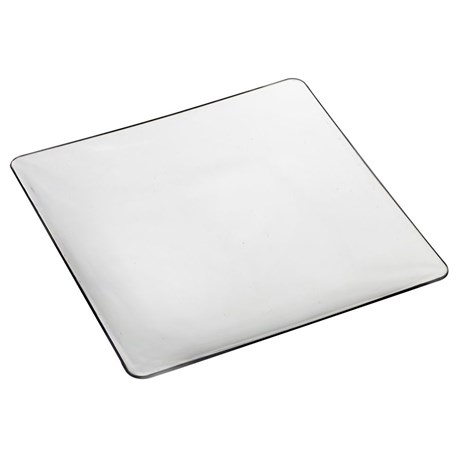 ASSIETTE JETABLE PLASTIQUE FLUID TRANSPARENT 11 X 11 CM (VENDU PAR 100)