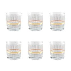Aulica Verres A Whisky Fil Noir Et Dore - Lot De 6 - verre 956517_0