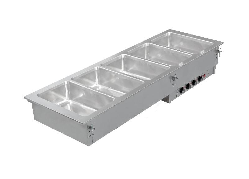 BAIN-MARIE À ENCASTRER 5 GN1/1 INDIVIDUEL