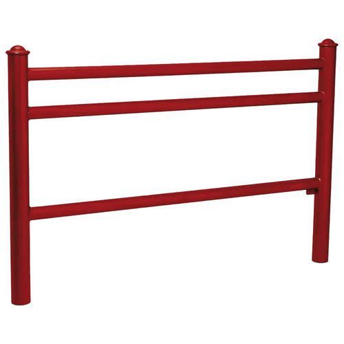 BARRIÈRE TRIO 1.57 M POMMEAU AGORA - ZINC ROUGE FONCÉ 3004 - PROCITY