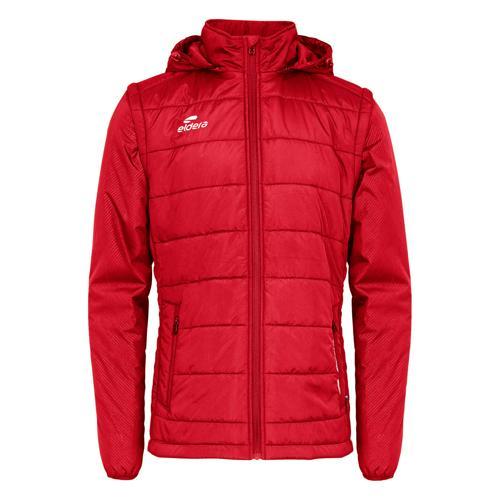 BLOUSON À MANCHES AMOVIBLES ACARREAUX - ELDERA - ROUGE