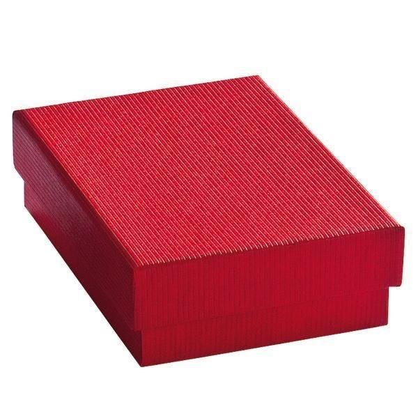 Boîte cadeau rouge - L9.2xP6.9xH4cm - Par 12 - Carton épais_0