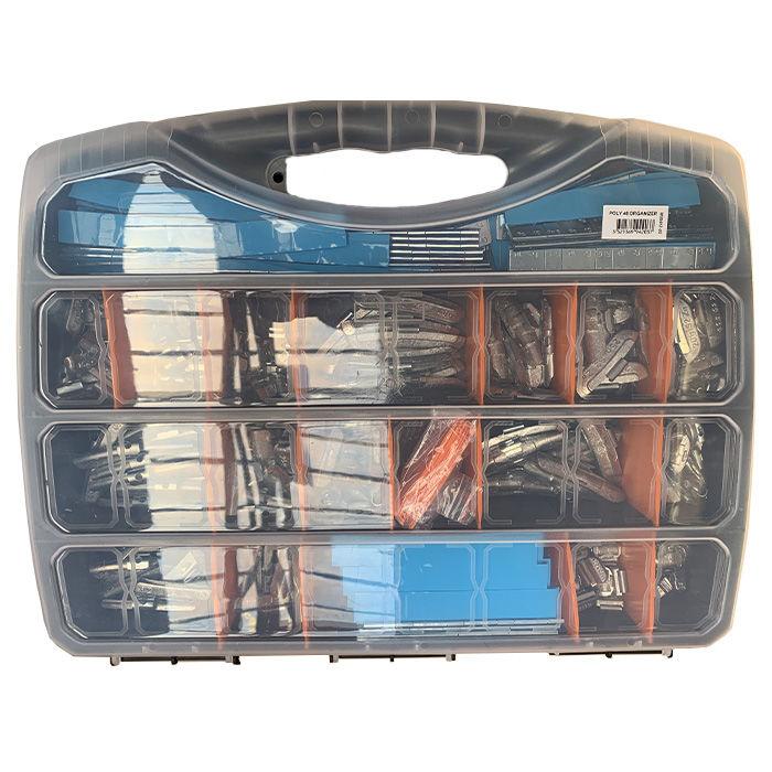Boite de masses d'équilibrages 340 pièces pour jantes alu et acier - 11574296_0