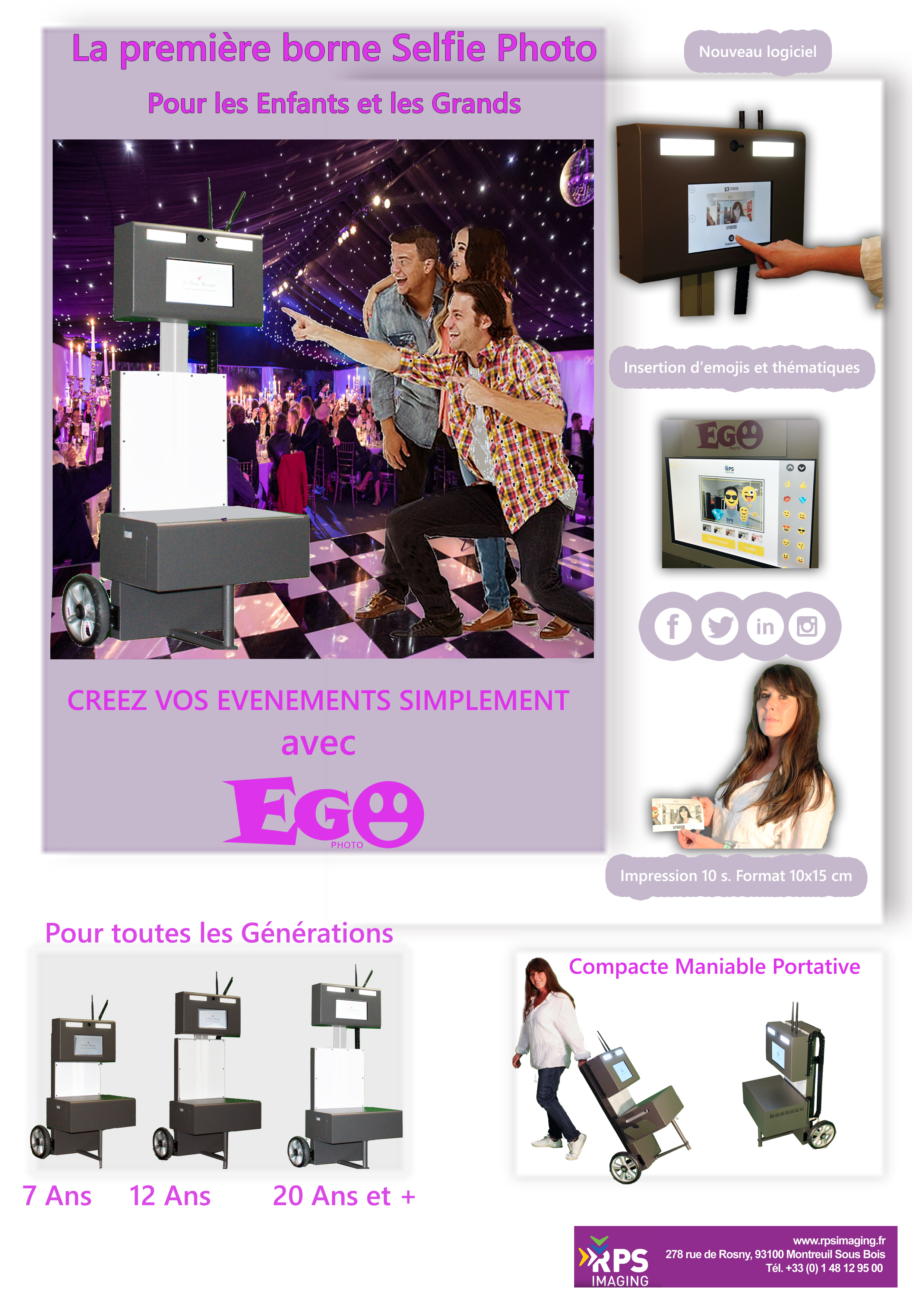 Borne selfie photo pour tous les âges - EGO_0