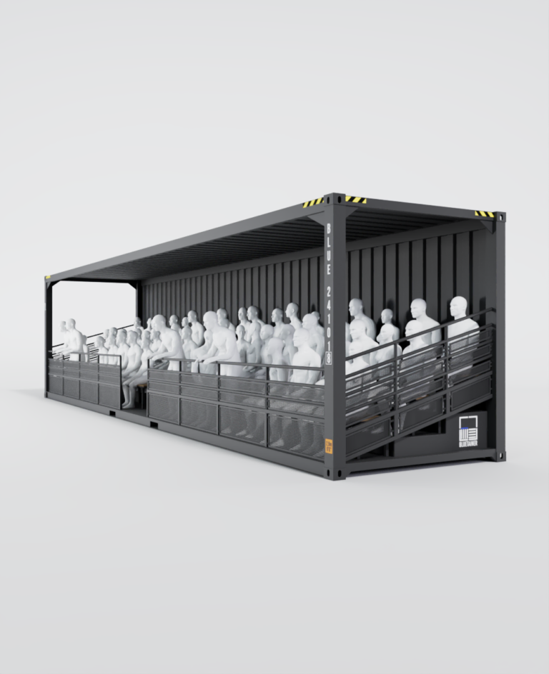 Cargo Tribune grand format robuste et accessible pour les grands événements sportifs, concerts ou festivals - 40HC_0