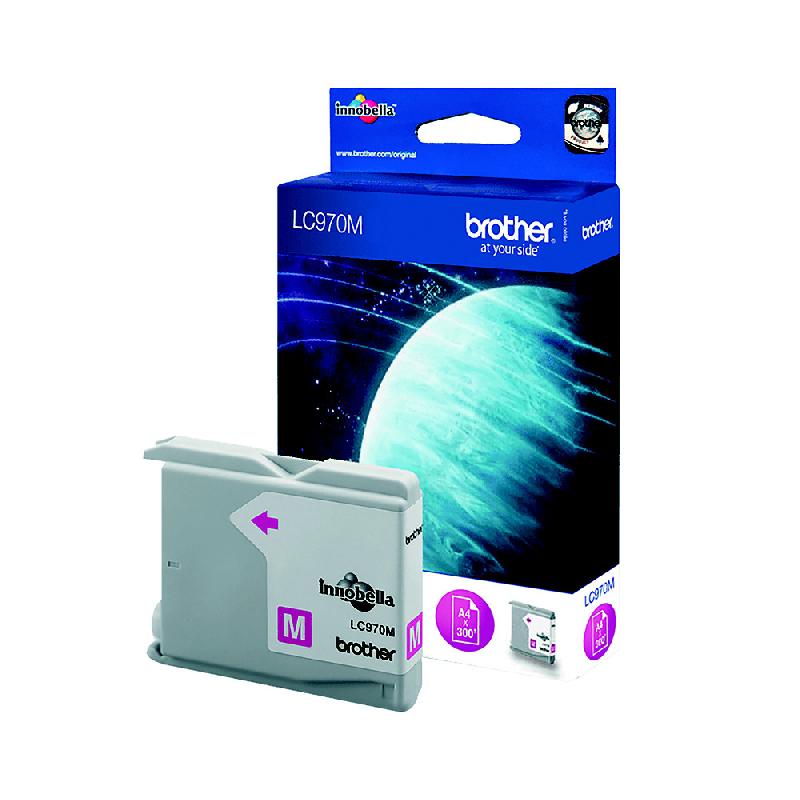 CARTOUCHE BROTHER LC970M MAGENTA POUR IMPRIMANTES JET D'ENCRE