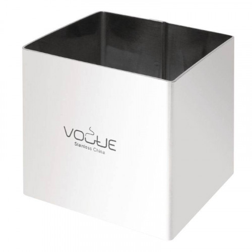 CERCLE À MOUSSE CARRÉ EN INOX PROFESSIONNEL VOGUE - 60 X 60 X 60 MM