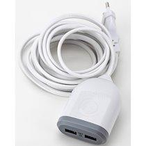 CHARGEUR DOUBLE USB 4,8 A AVEC 3M DE CÂBLE