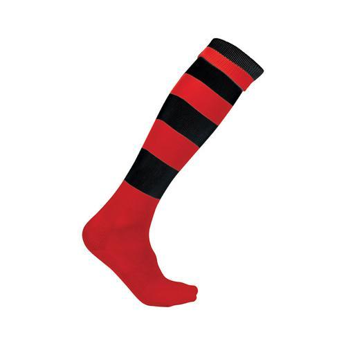 CHAUSSETTE NOW ONE ROUGE/NOIR RAYÉ