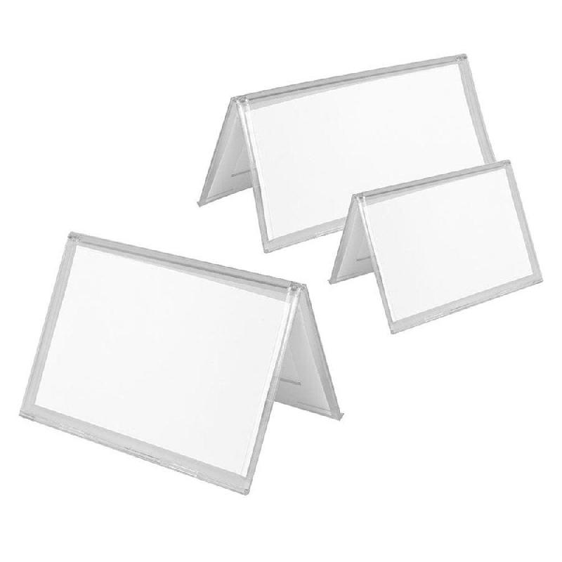 Chevalet de table 7,5x4,5cm PS transparent - par 200_0