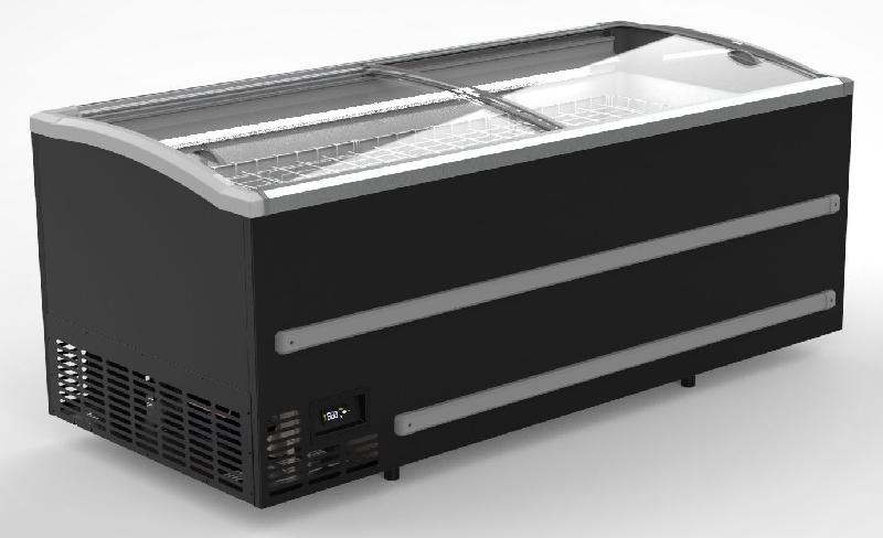 Congélateur bahut pour supermarché noir 2500 dégivrage manuel l2508mm 7072.0020 COMBISTEEL_0