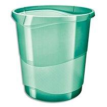 CORBEILLE À PAPIER 14L COLOUR'ICE VERT. DIMENSIONS (LXHXP) : 28,5X30,5X32,5CM - LOT DE 4