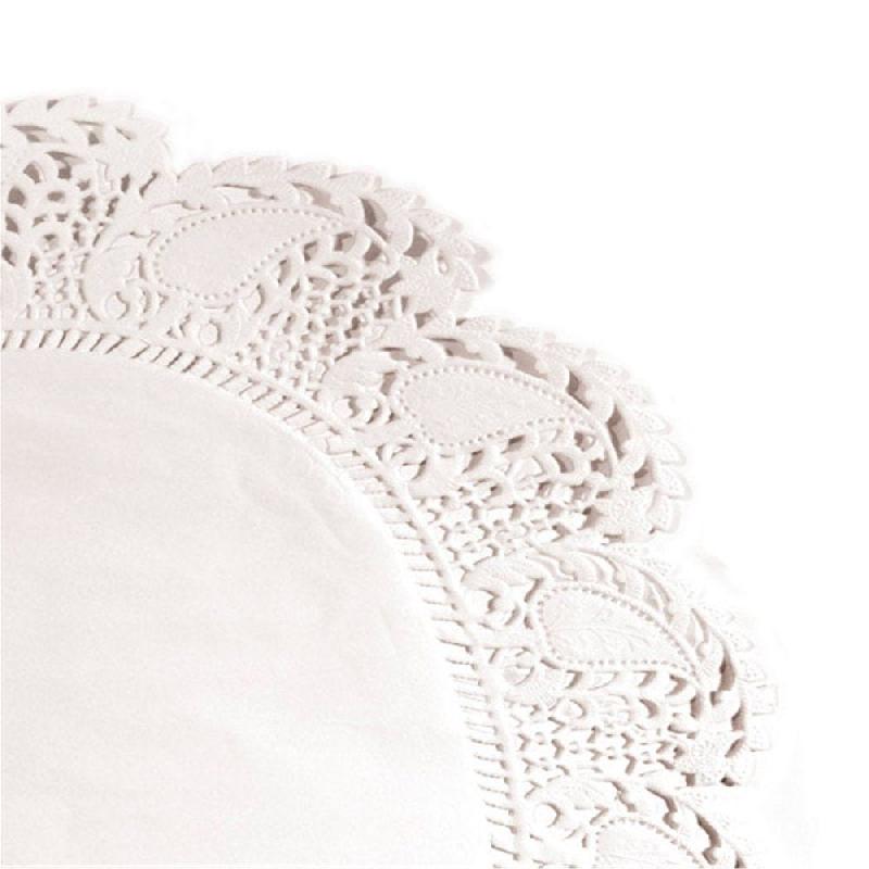Dentelle papier blanc ingraissable Ø27cm - par 250_0