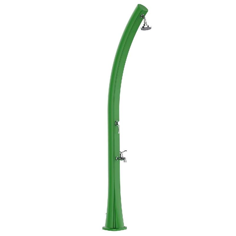 Douche solaire verte en polyéthylène HD, réservoir de 25L, douchette ronde, pour jardins et piscines - STARMATRIX RIO-SS093 - vert plastique RIO-SS_0