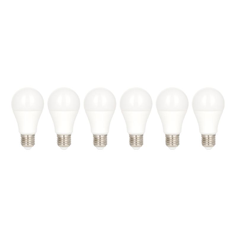 Ecopack - Lot de 6 ampoules LED A60 E27 6W 2700K Opale 240V - Économique et écologique_0
