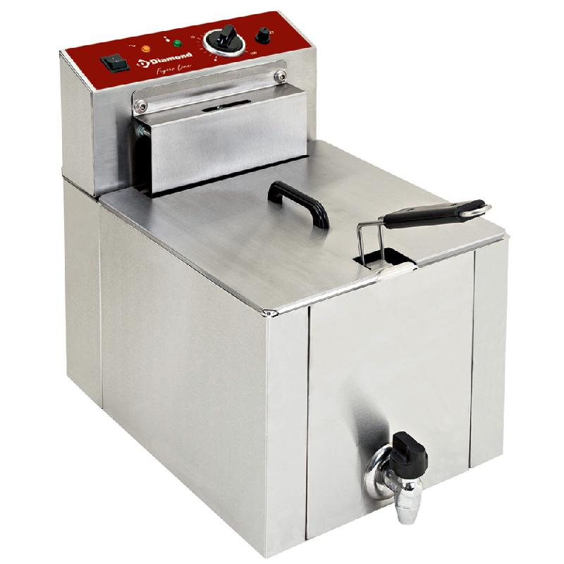 Friteuse professionnelle de table electrique s-power 12 avec vidange - pf12tr/sp./_0