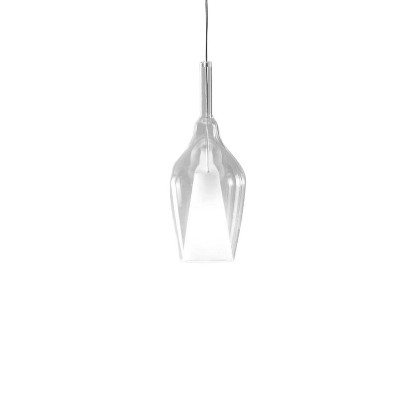 Gea Luce Ofelia S/12 Mini Suspension En Verre Borosilicate Transparent Avec Raccordement E27 Et Câble De 3 Mètres Pour Intérieur - Gealuce - transp_0