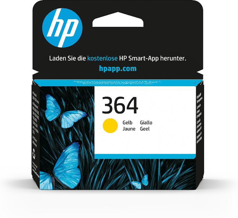 HP 364 cartouche d'encre jaune authentique_0