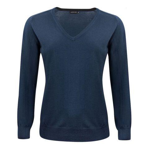 J.HARVEST & FROST MERINO V PULL-OVER FEMMES MARINE - TAILLE XL