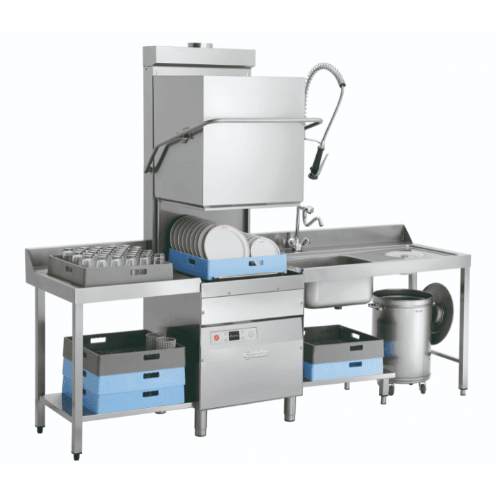 Lave-vaisselle à capot (L)500 x (P)500 mm, 9900 W, 400 V - TRI_0