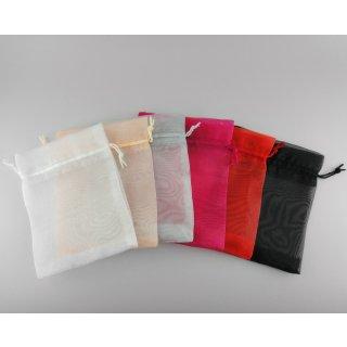 LOT DE 12 BOURSES EN ORGANZA 11 X 14 CM