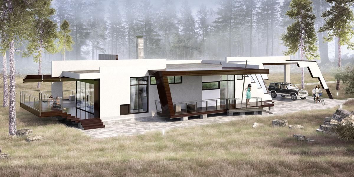 Maison modulaire à ossature acier - Module ISKAN 155 - 18,5m x 8,5m, hauteur 3,30m, surface 11m²_0