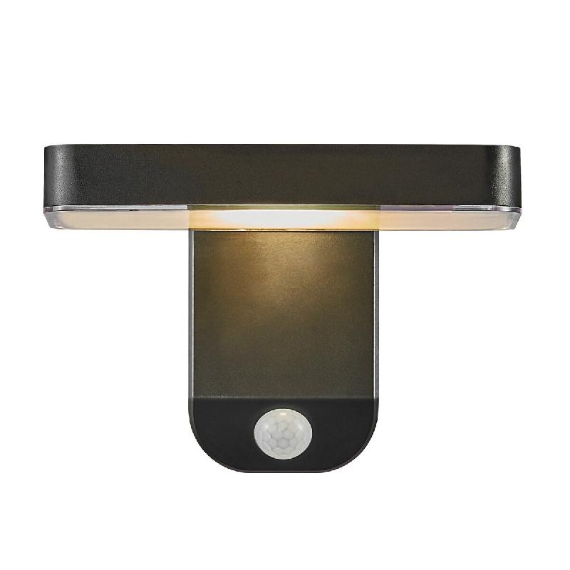 Nordlux Applique murale RICA Square Solar Matière plastique Noir, H.12 - IP44 - SolarLed / Extérieur - noir plastique 5704924004797_0