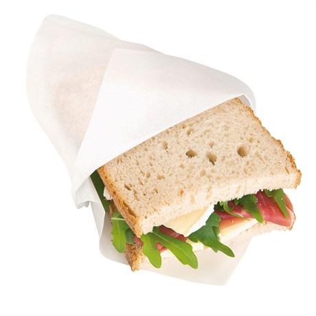 OPEN PACK SACHET OUVERT 2 CÔTÉS 22 G/M² + 8 18X18.2 CM KRAFT BLANC (VENDU PAR 100)