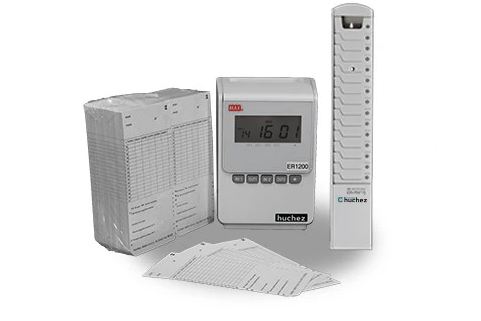 Pack pour pointeuse avec un paquet de 100 fiches M21 et un casier de rangement 15 places - ER1200_0