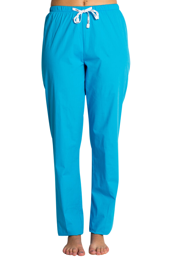 PANTALON MÉDICAL BLEU TURQUOISE, COUPE UNISEXE STRETCH