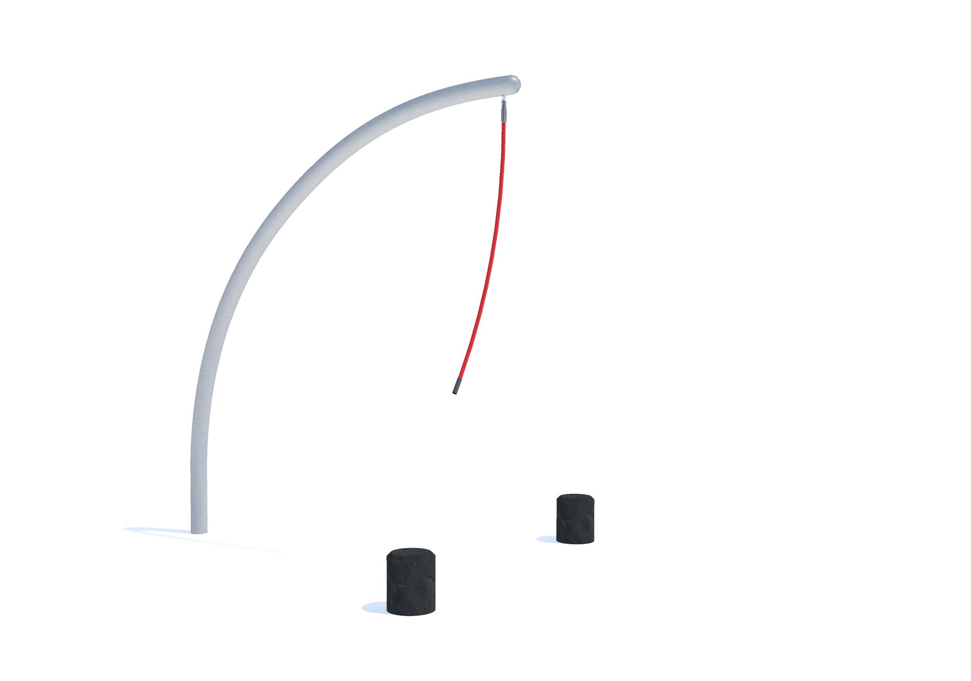 Parcours sportif pour enfants - NRG Pillars of Hercules - réf 8079901 - HAGS - Rouge - Scellement béton_0