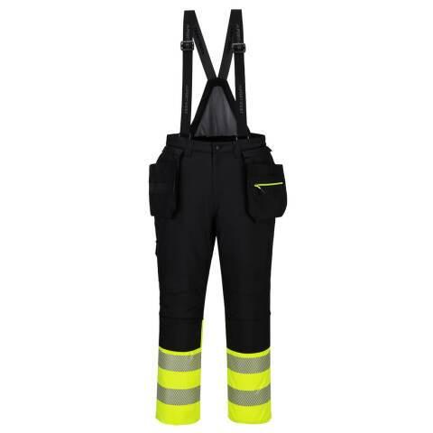 PORTWEST DX437 COTTE À BRETELLES DX4 HV CLASSE 1 JAUNE/NOIR - TAILLE 4XL