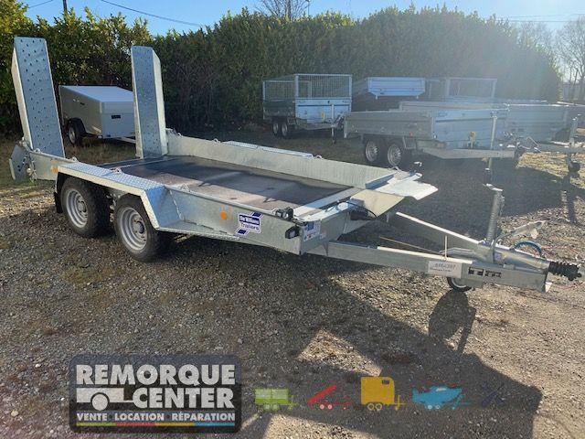 Remorque Porte-engin IFOR WILLIAMS - GH126 - PTAC : 3500 kg - 366 x 184 cm - PAN COUPÉ - Double essieu_0