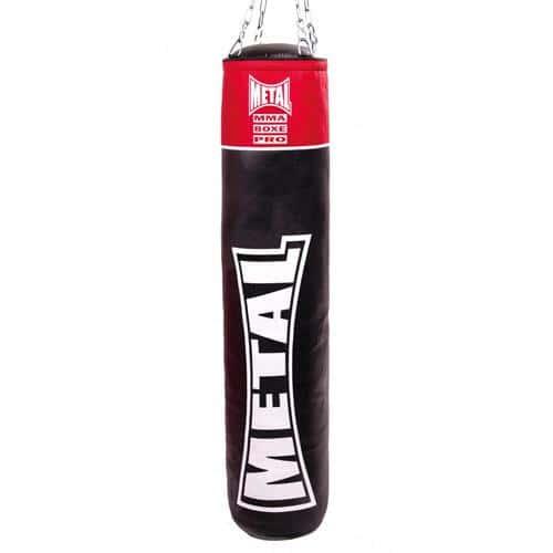 SAC DE FRAPPE PLEIN MÉTAL BOXE NOIR 120M