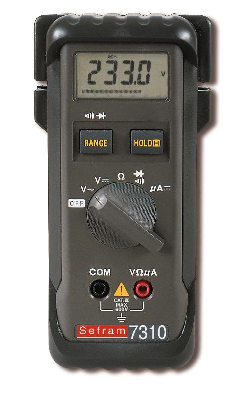 MULTIMÈTRE NUMÉRIQUE PORTABLE 600V AC/DC, 3MA DC, 0.5% - SEF7310