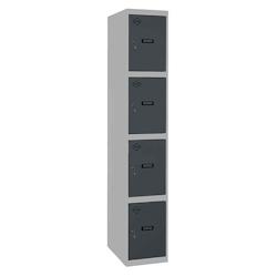 SimonRack Cassier métallique 4 portes INITIAL démonté GRIS/ANTHRACITE 1800x300x500 mm (haut x largeur x profondeur) - 8425437107467_0