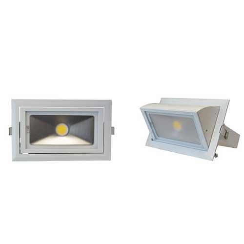 Spot LED orientable rectangulaire 30 watts blanc - NUMI7692 - 4000°K - Spots encastrables 230V_0